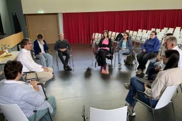 Sponsoren besuchen die Jacobischule